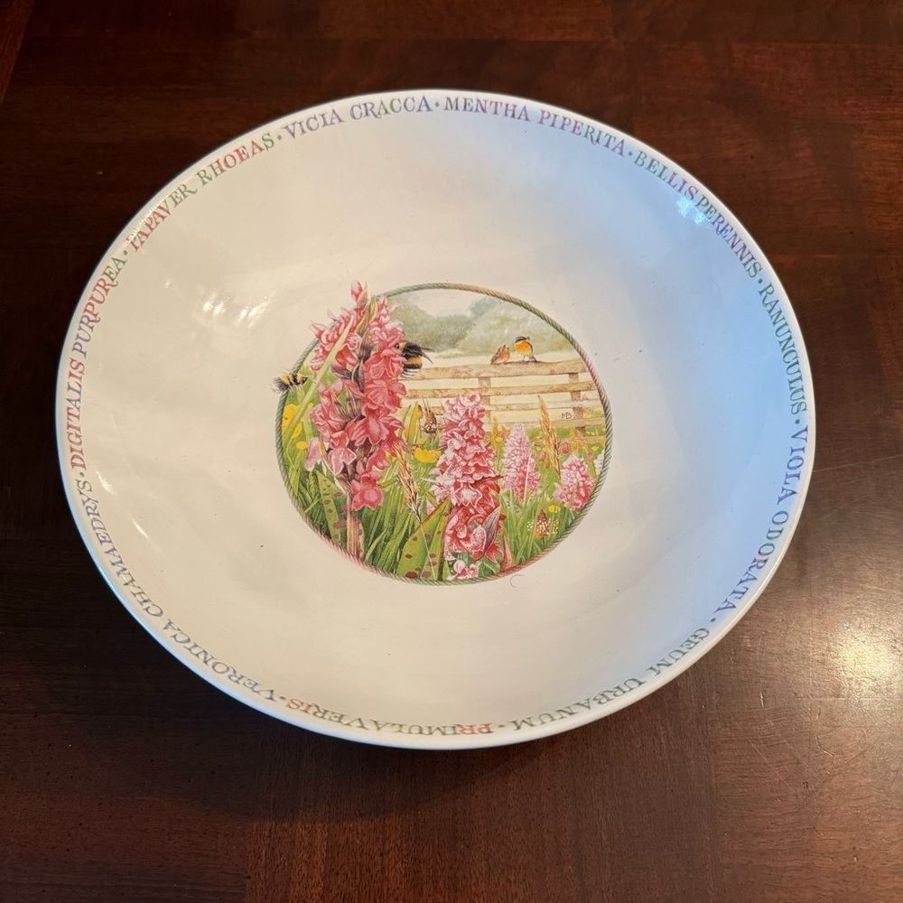 Marjolein Bastin Wildflower Meadow Pasta Vegetable Round Serving Bowl Hallmark